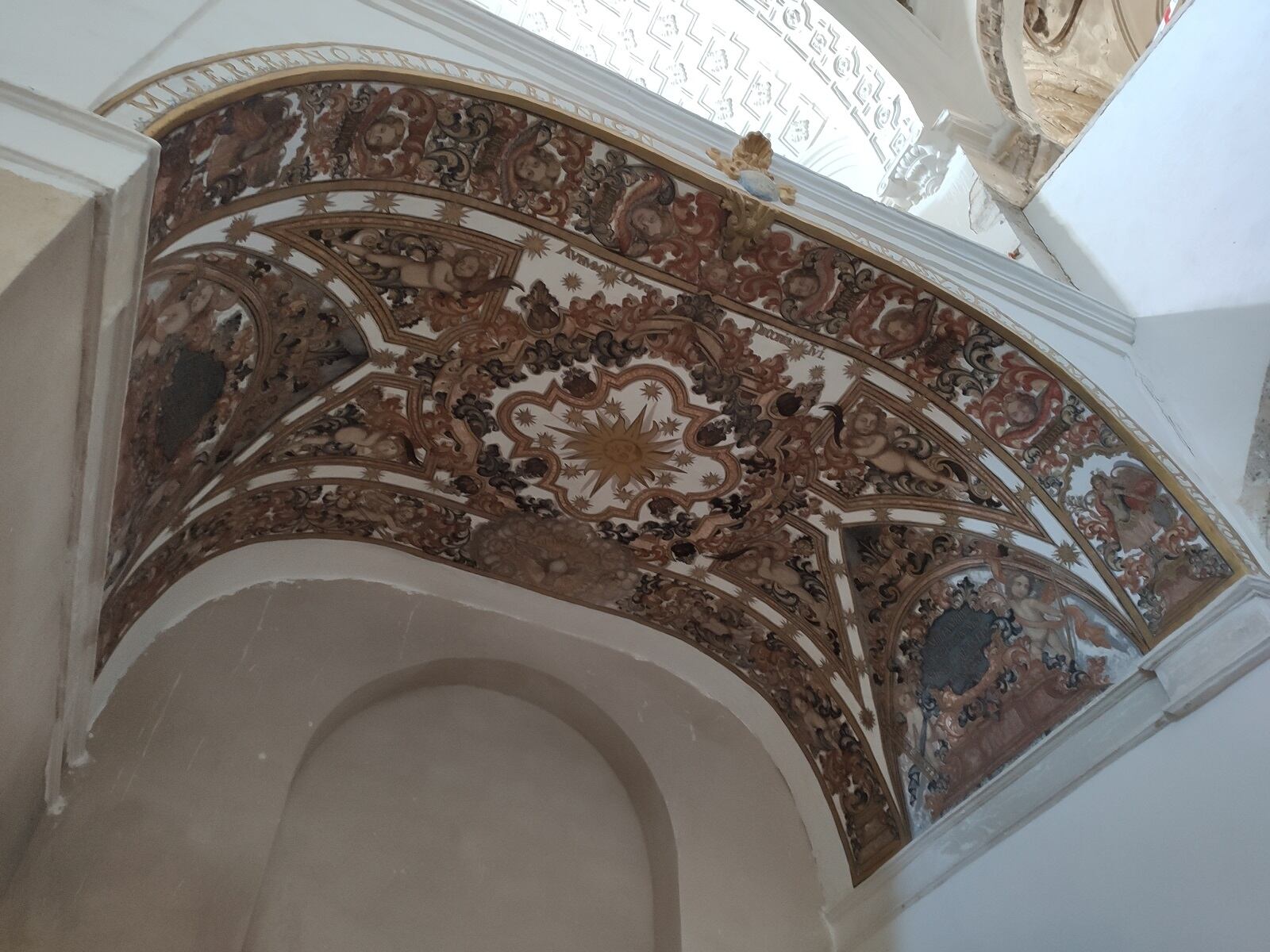 Parte del arte pictórico presente en la Iglesia de Santo Domingo de Jaén capital