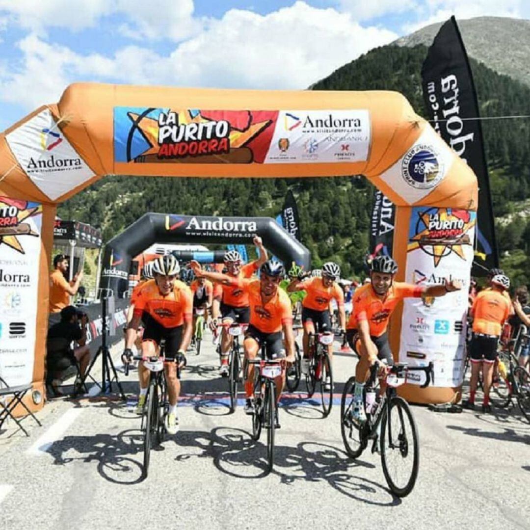 Un moment de l'arribada de La Purito del 2019.