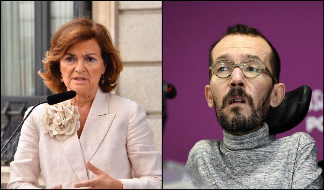 Carmen Calvo y Pablo Echenique