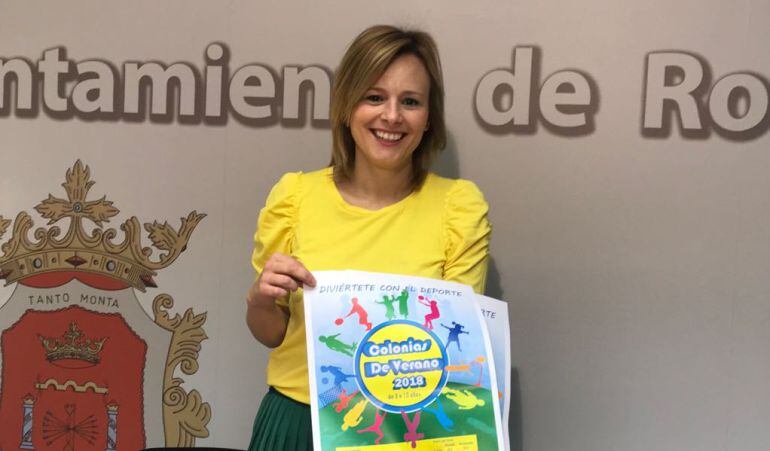 María José Sánchez, delegada municipal de Deportes, en la presentación de las Colonias de Verano 2018.