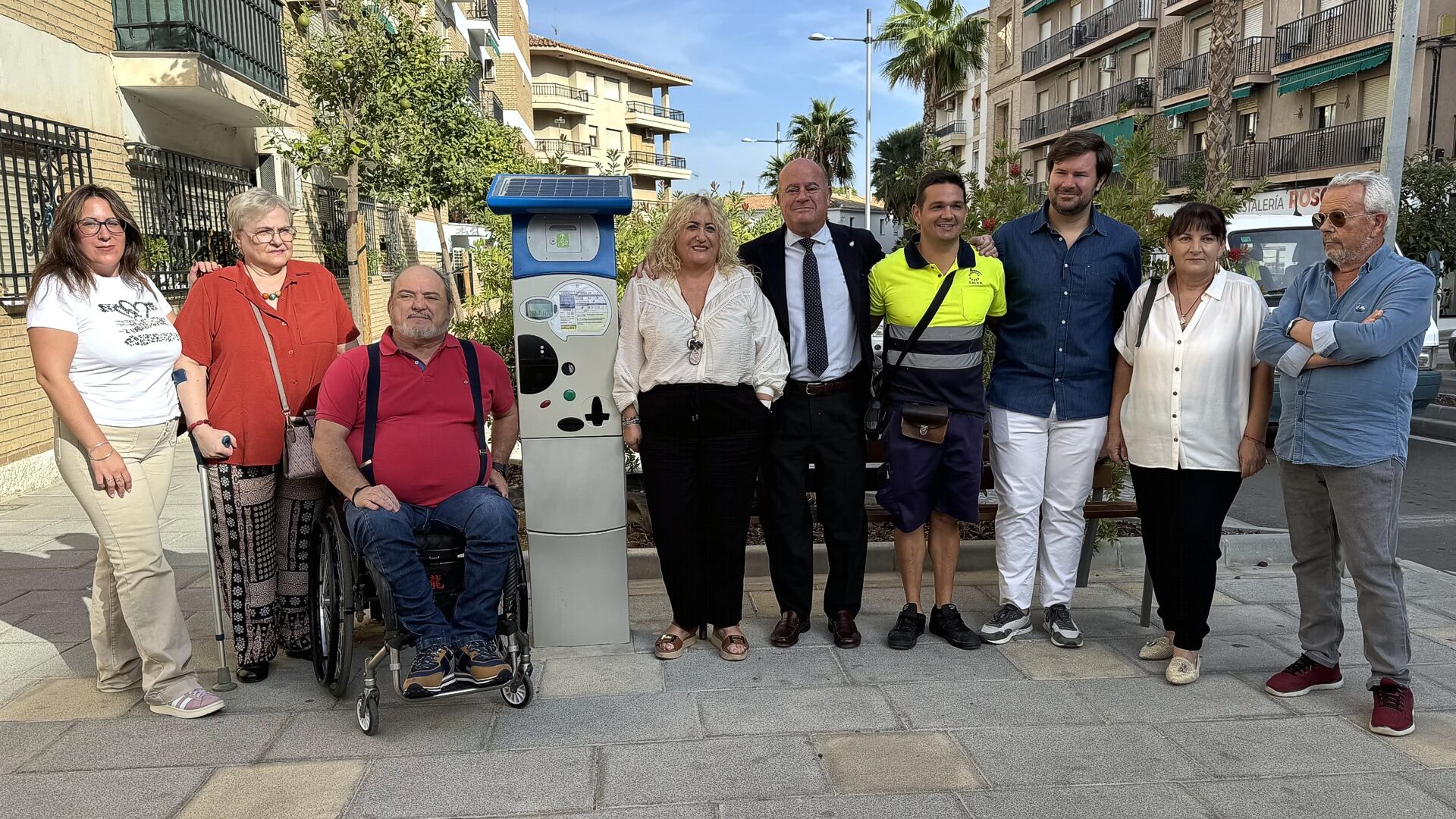 Parquimetro instalado en la avenida de la Legión