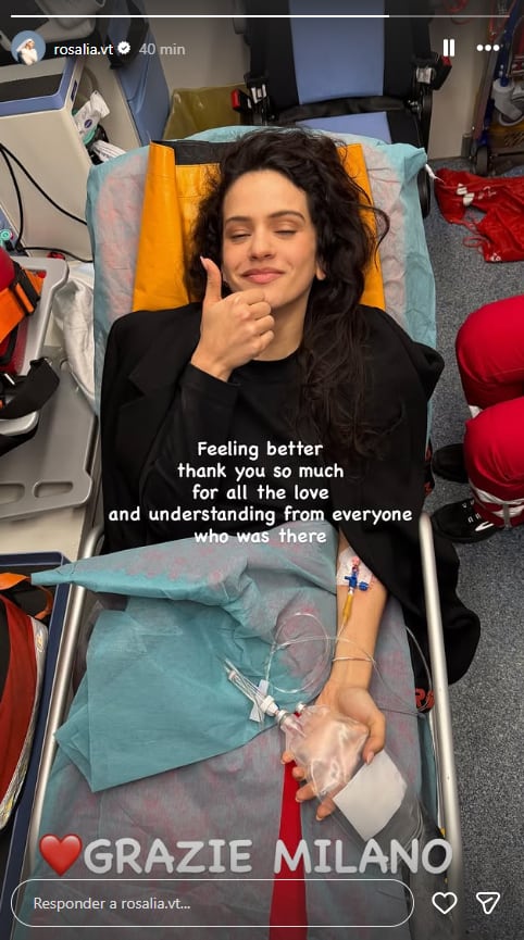 Rosalía en una imagen compartida en sus redes sociales