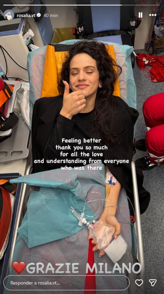 Rosalía en una imagen compartida en sus redes sociales