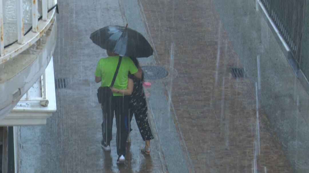 Lluvia en Gandia. 