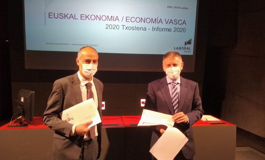 Respresentantes de Laboral Kutxa presentan el informe económico