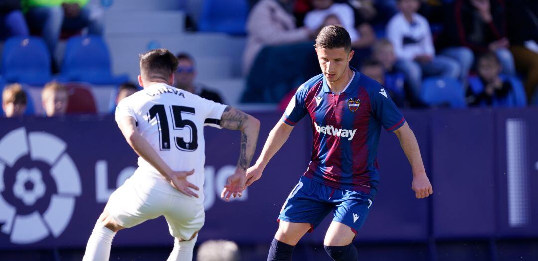 Imagen del partido entre Levante y Granada de la última jornada liguera disputada