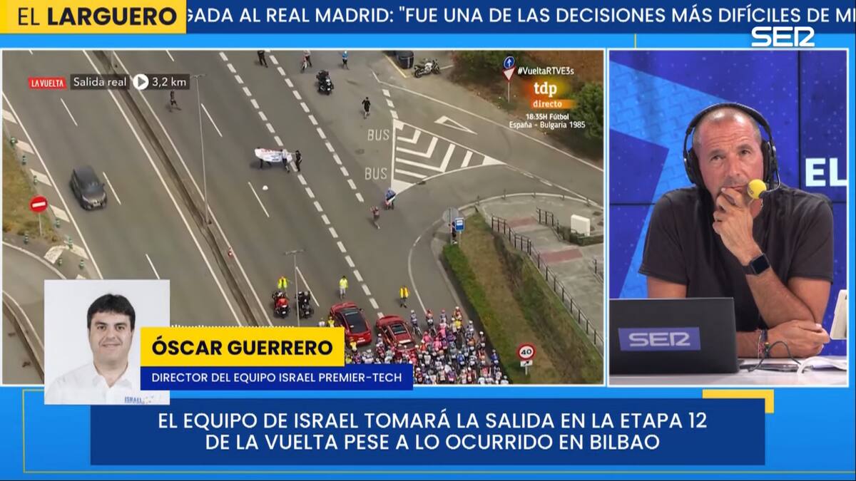 Óscar Guerrero, director del Israel Premier-Tech: "No nos vamos a retirar voluntariamente de La Vuelta"