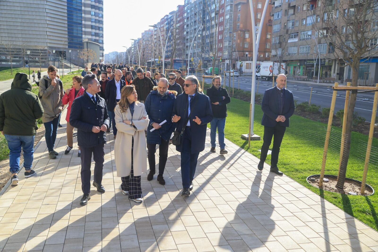Inauguración del segundo tramo de la avenida de Navarra