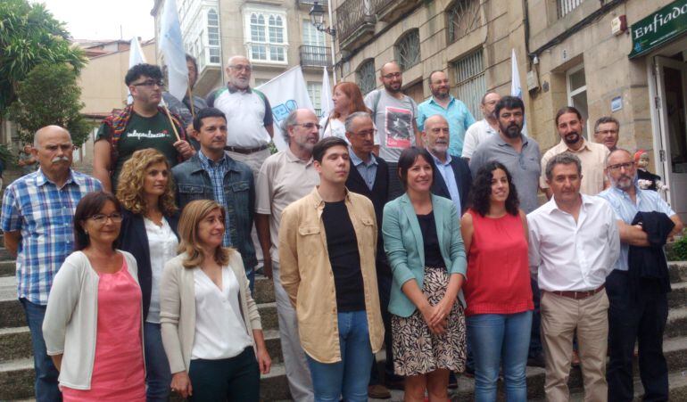 Los candidatos por Ourense del BNG con Noa Presas 