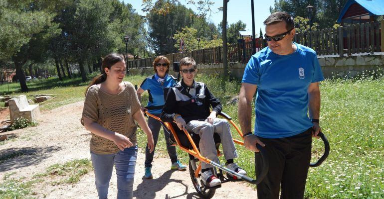 Prueba de la silla para senderismo.