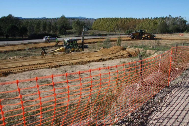 Una imatge del tram empantanegat