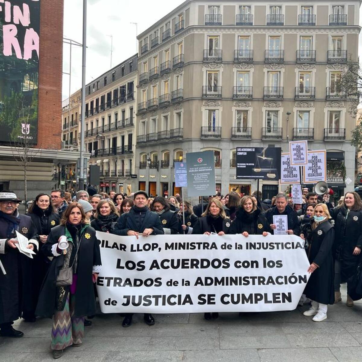 Primera jornada de huelga indefinida de los letrados de la Administración de Justicia. En la Región de Murcia está siendo secundada al 75 %