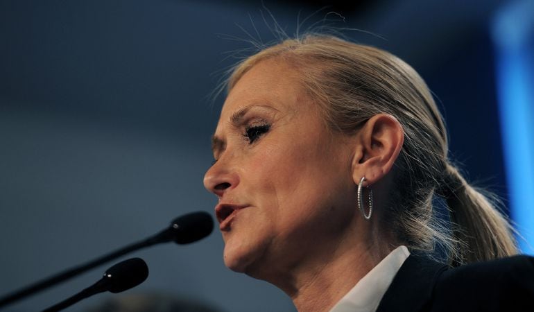 Cristina Cifuentes en la noche electoral