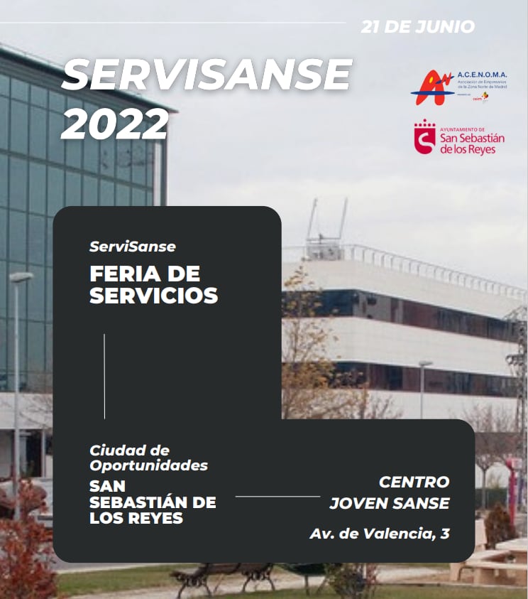 Cartel de la Feria de Servicios de San Sebastián de los Reyes