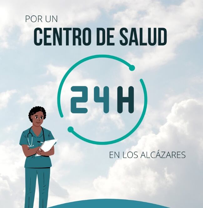 Cartel de la manifestación por un Centro de Salud en Los Alcázares