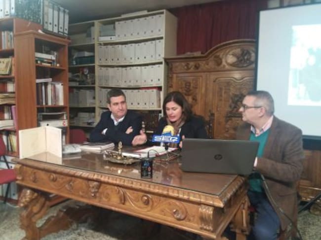 Momento de la intervención de la alcaldesa, M.ª Teresa García