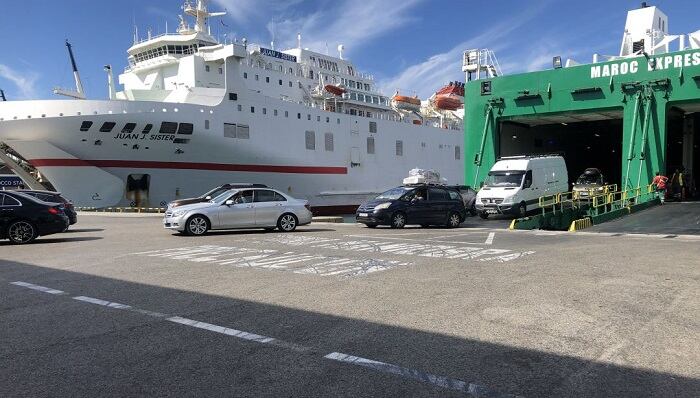 Un barco atracado en Algeciras