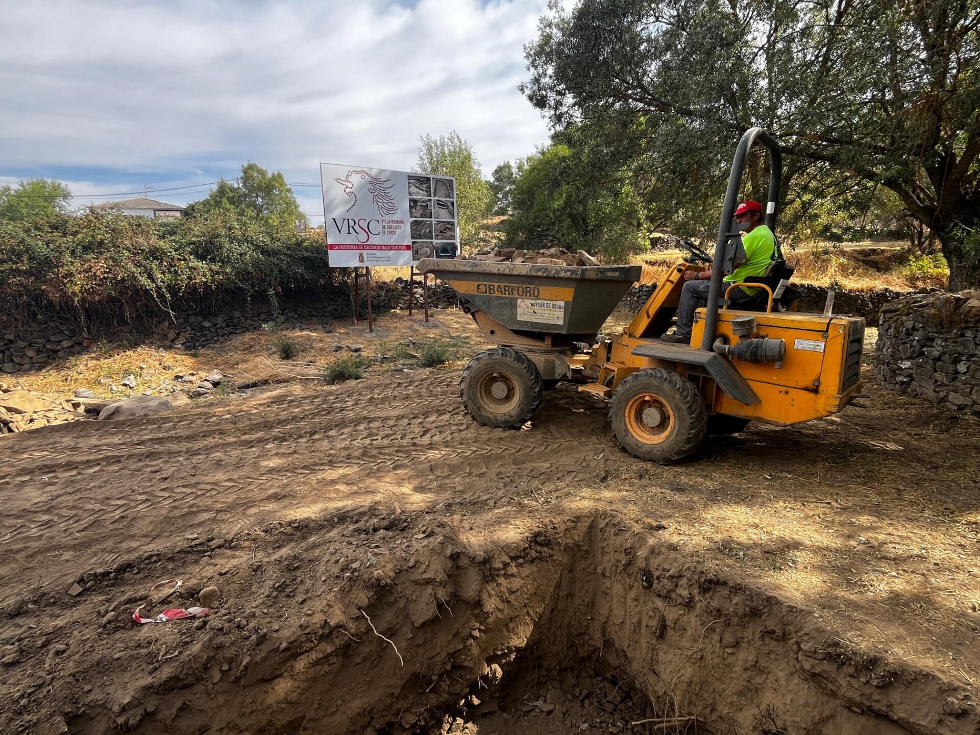 Obras del Aula Arqueológica “La Quimera” de la Villa Romana de Saelices El Chico