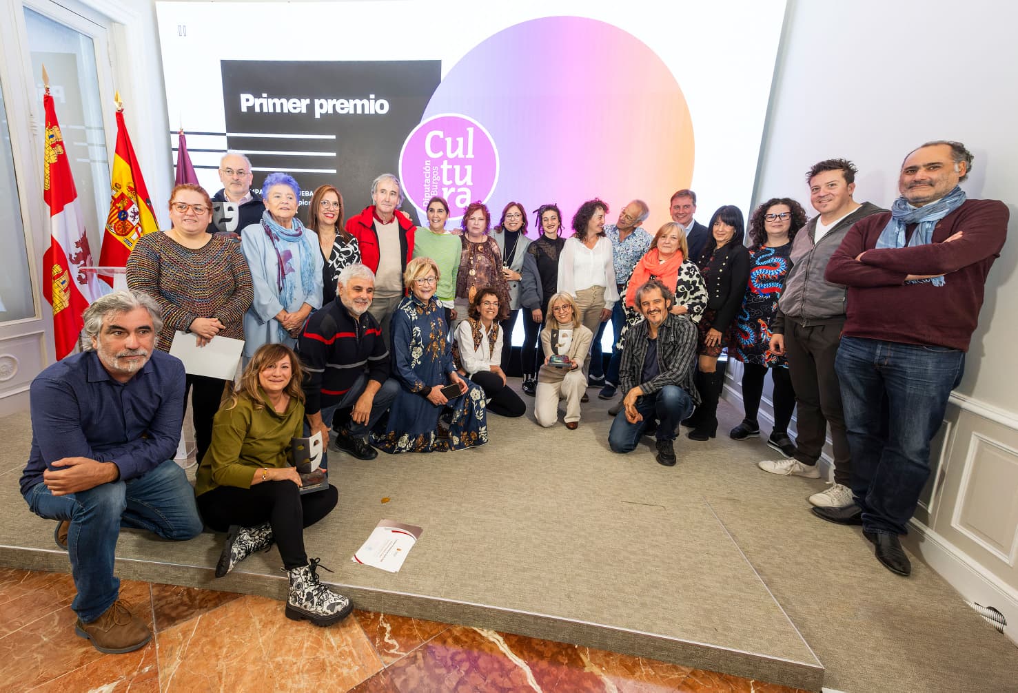 Foto final tras la entrega de premios