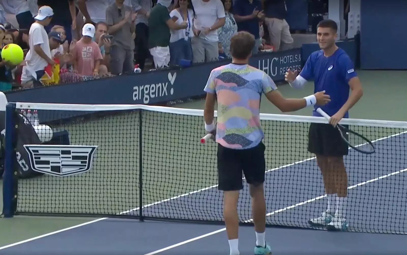 Pablo Llamas saluda a Carreño en el US Open