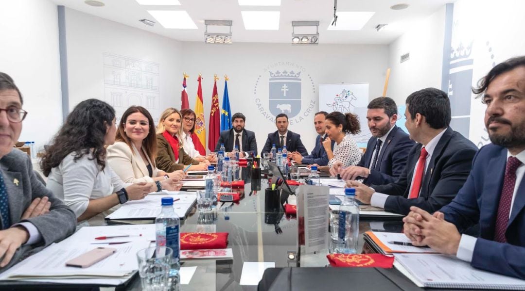 Reunión del Consejo de Gobierno de la Región Murcia en Caravaca