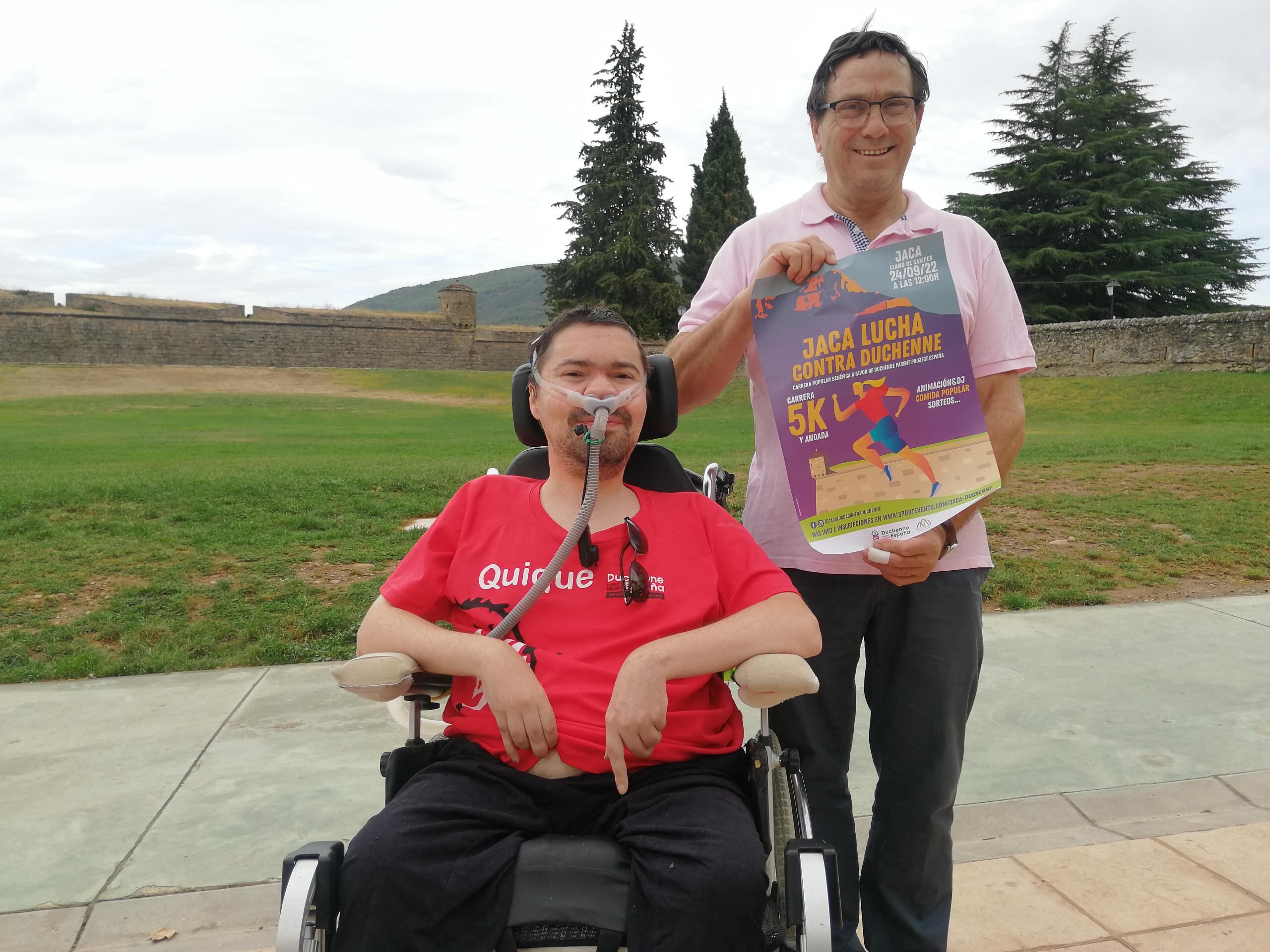 El jaqués Quique Grávalos impulsa esta jornada para apoyar la investigación a través de Duchenne Parent Project España