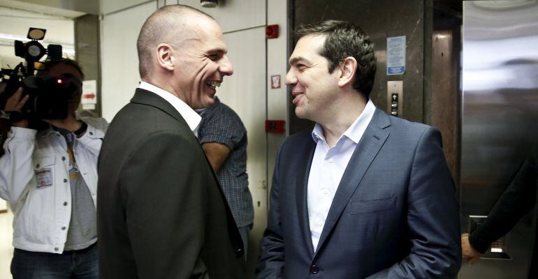 Yanis Varoufakis y Alexis Tsipras.