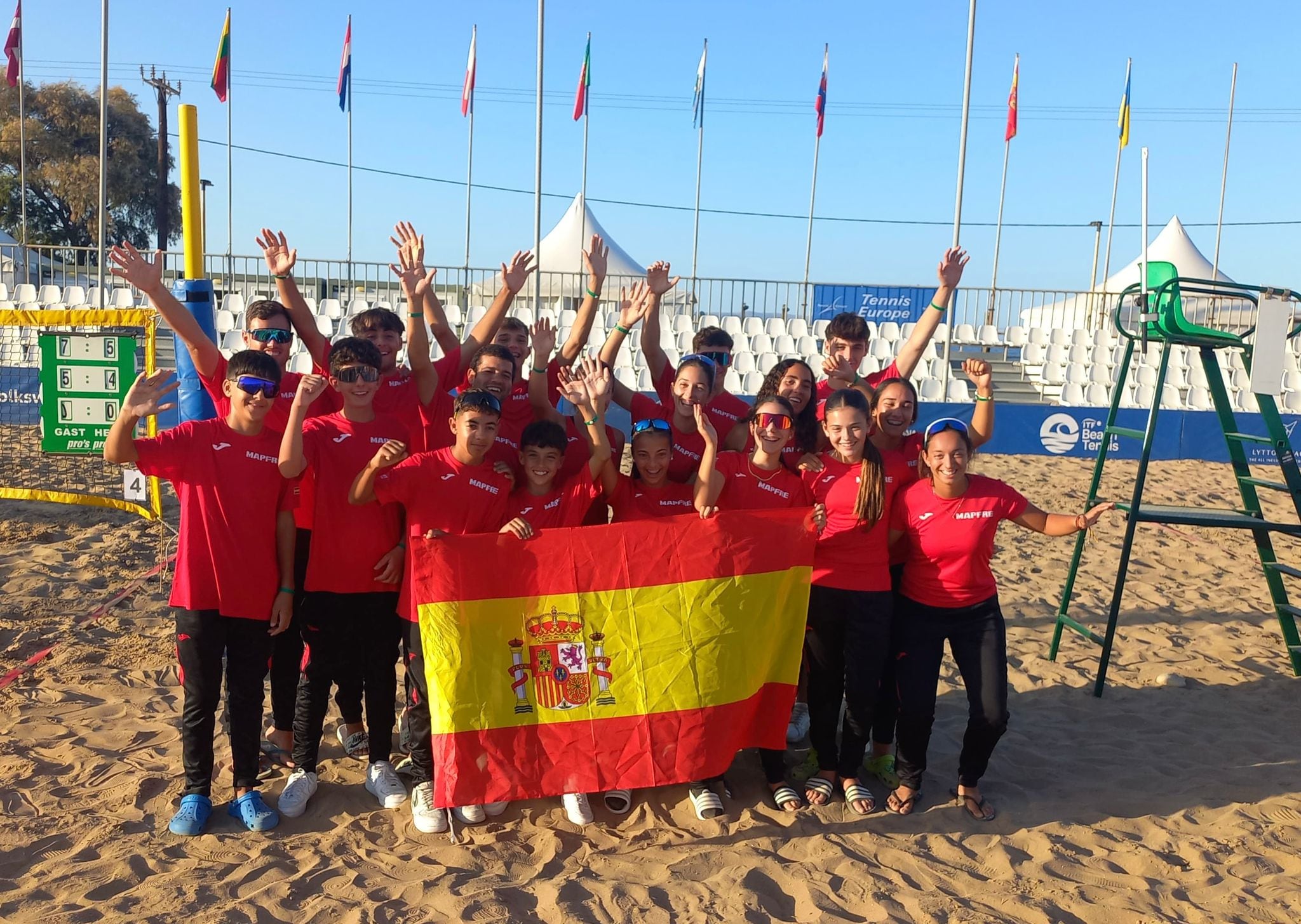 Grandes jugadores del tenis playa.