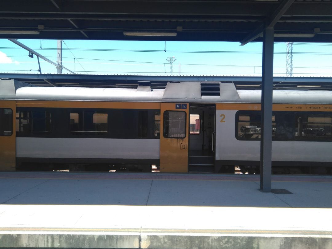 El Tren Celta en la estación de Guixar