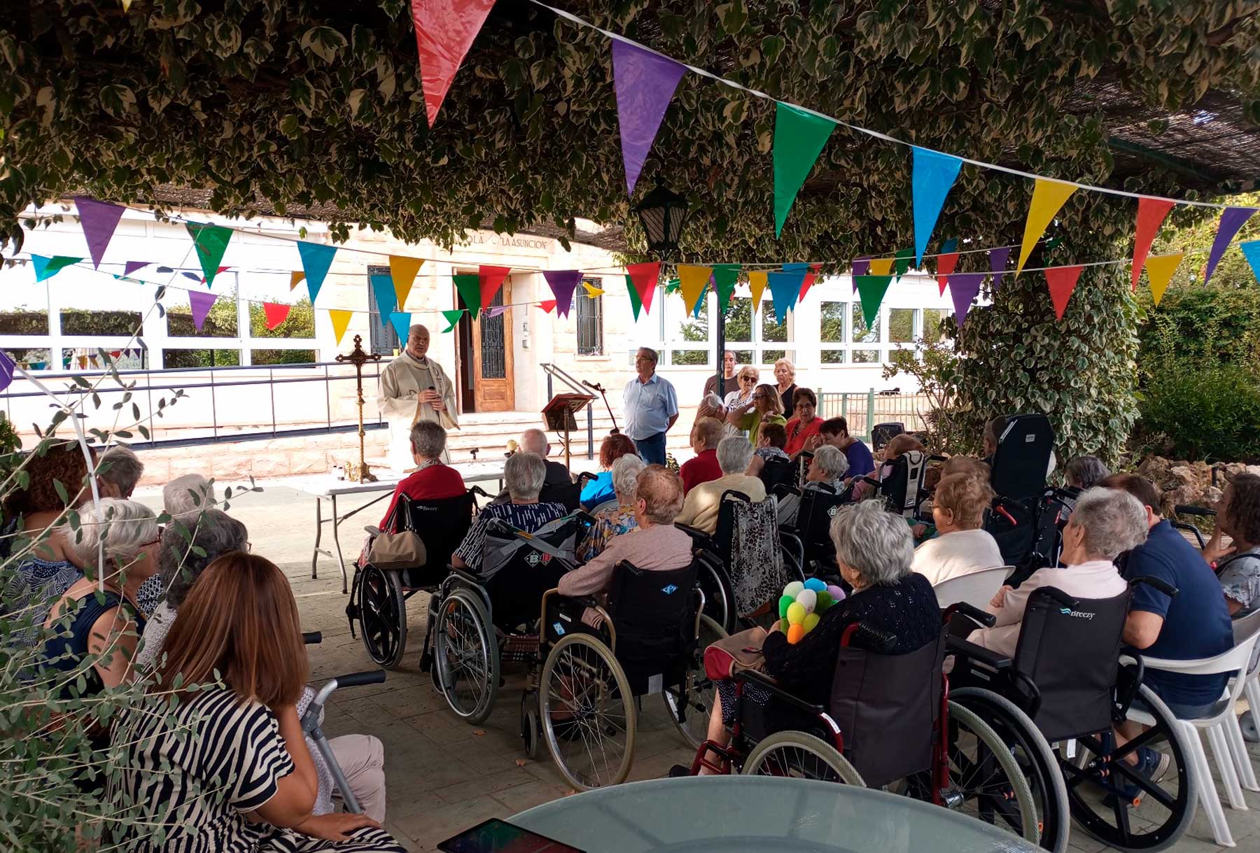 Una imagen de la festividad realizada el año pasado en la residencia de mayores Mariola La Asunción