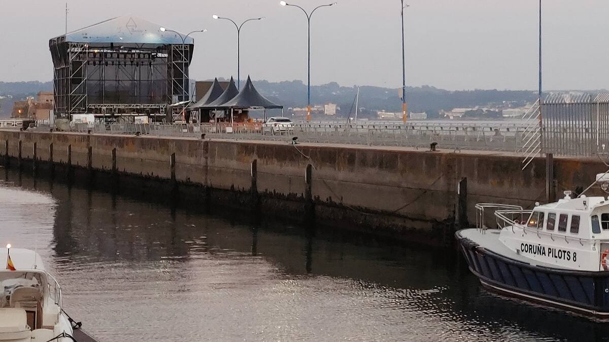 Se despejan los problemas para celebrar los conciertos en el Puerto de A Coruña