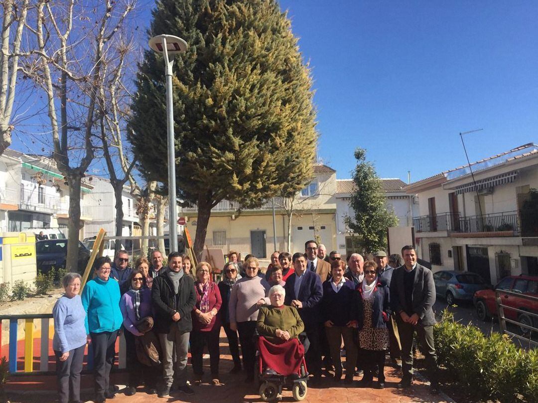 Inauguración de un parque en Alcalá la Real.