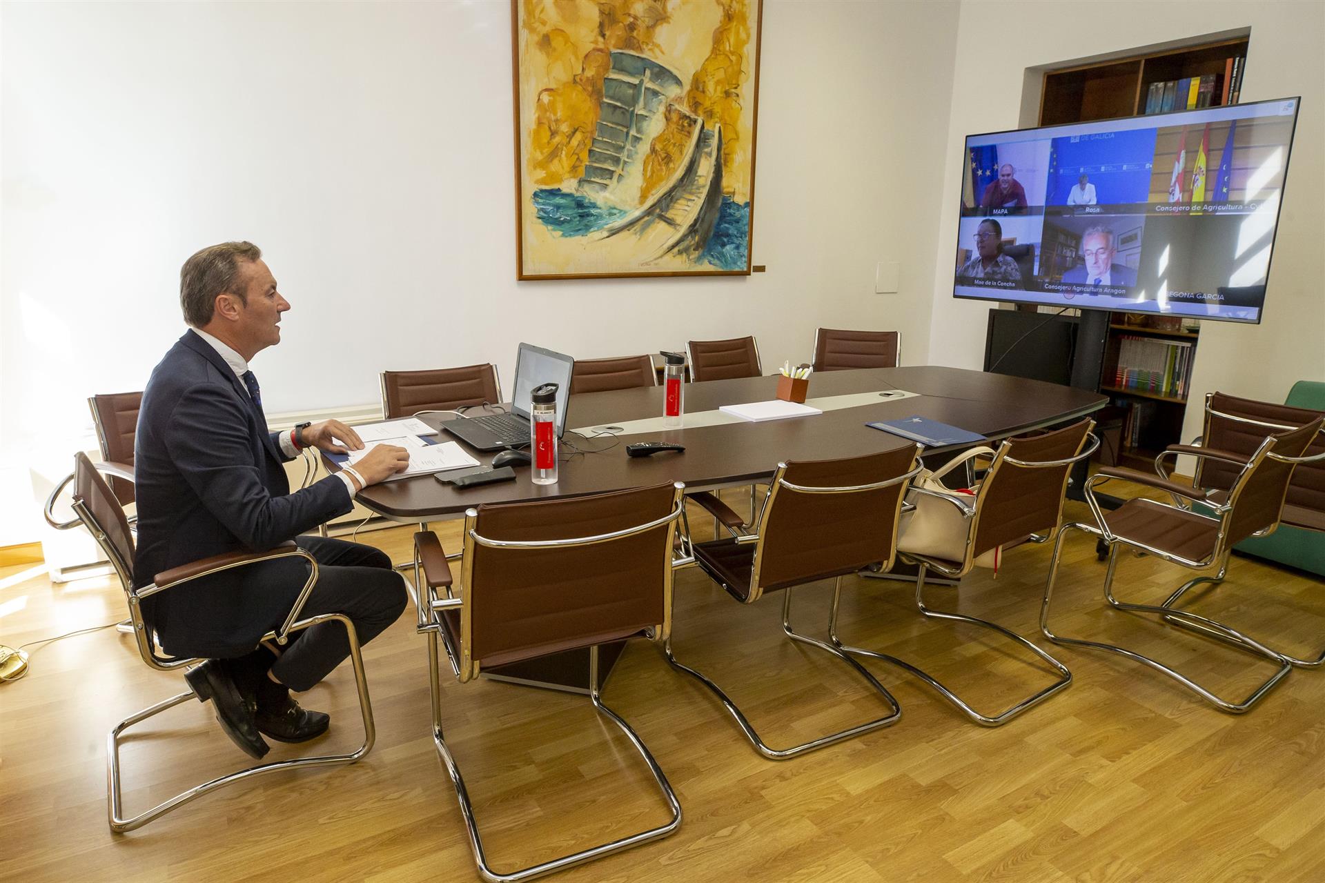 El Consejero De Desarrollo Rural, Ganadería, Pesca, Alimentación Y Medio Ambiente, Guillermo Blanco, Participa Por Videoconferencia, En El Consejo Consultivo De Política Agrícola Y Política Pesquera - GOBIERNO DE CANTABRIA