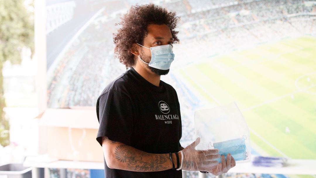 Marcelo, en el día en que los jugadores del Real Madrid se sometieron a los test del coronavirus.