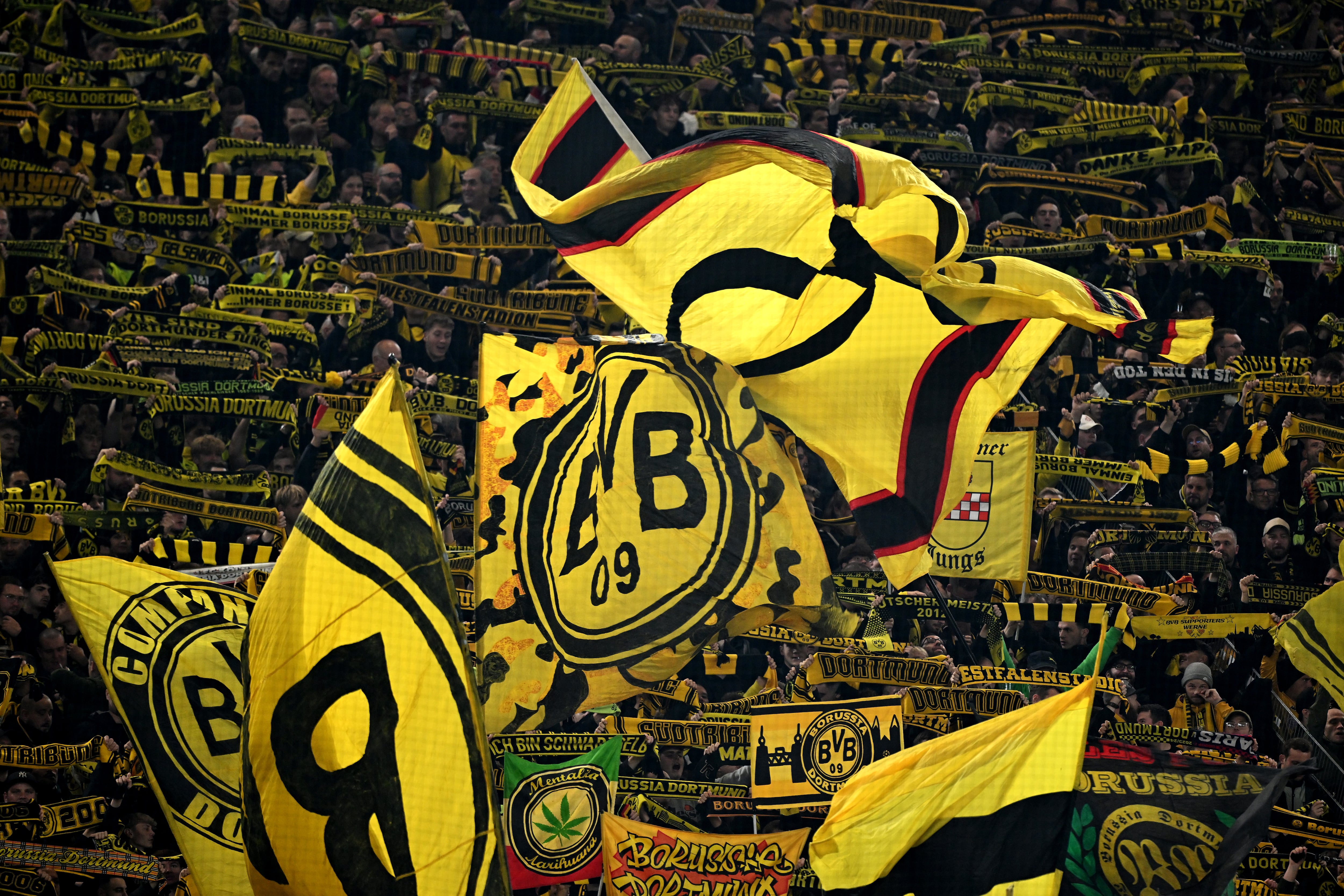 Imágenes de la grada del Signal Iduna Park