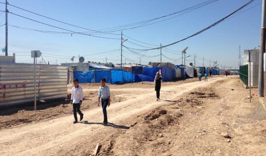 Campo de refugiados de Erbil.