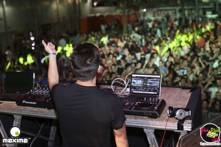 Uno de los momentos del concierto de Máxima en la feria de Albacete
