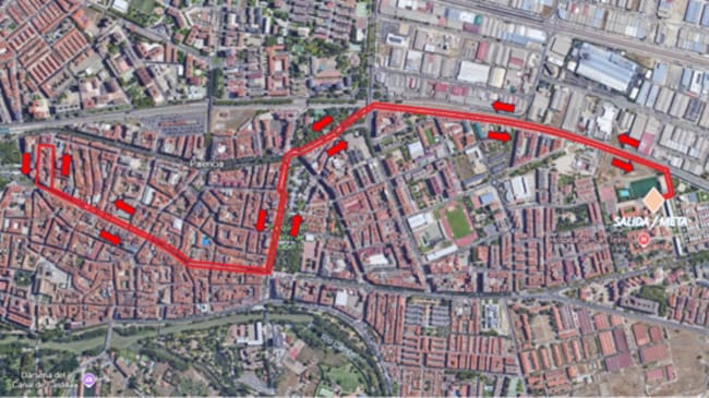 Circuito de la marcha