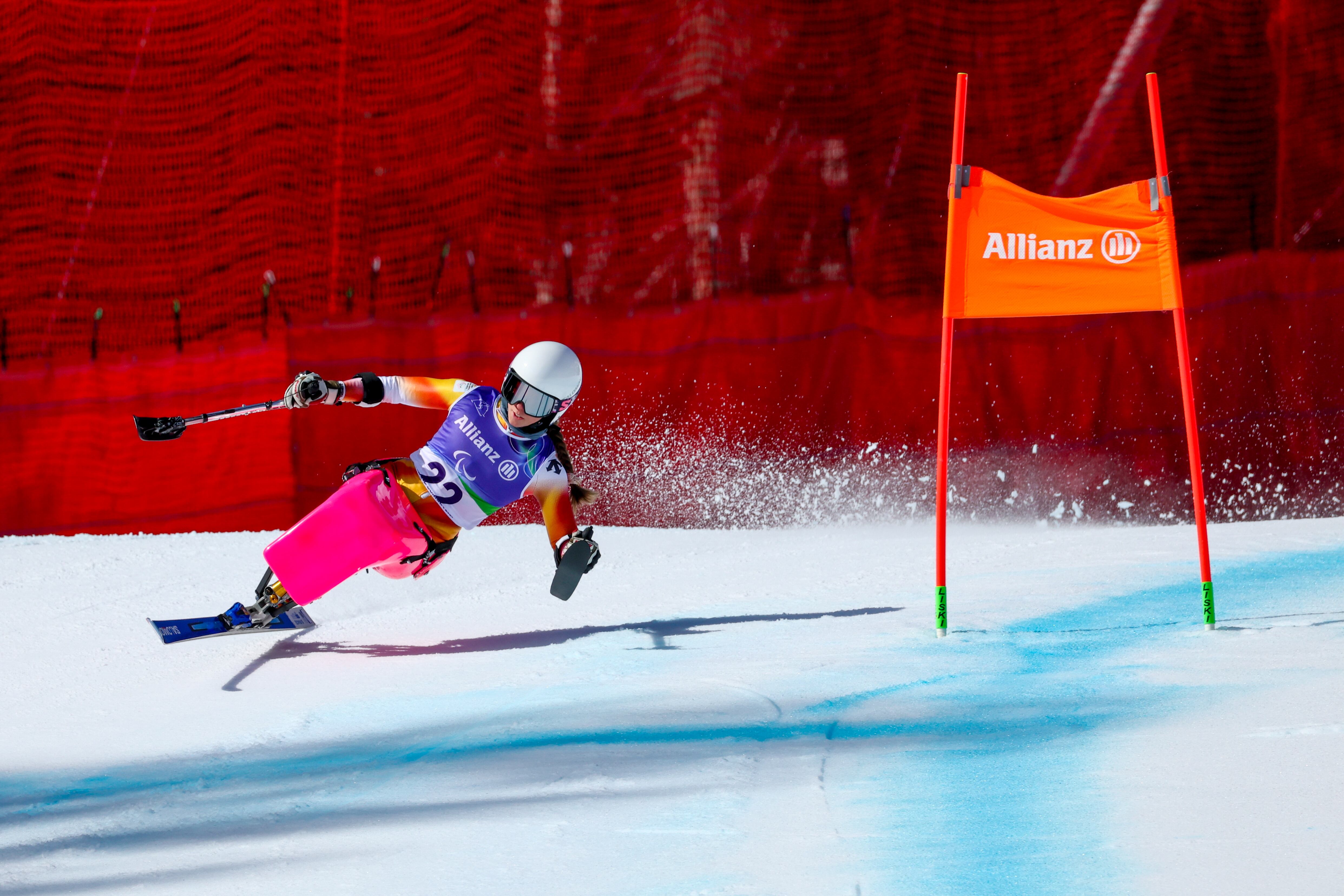 Audrey Pascual, durante su participación de los Juegos Paralímpicos de Invierno