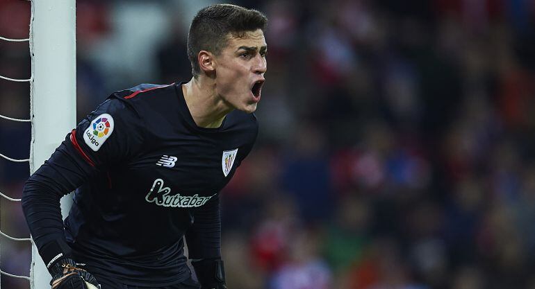 Kepa, durante un partido con el Athletic