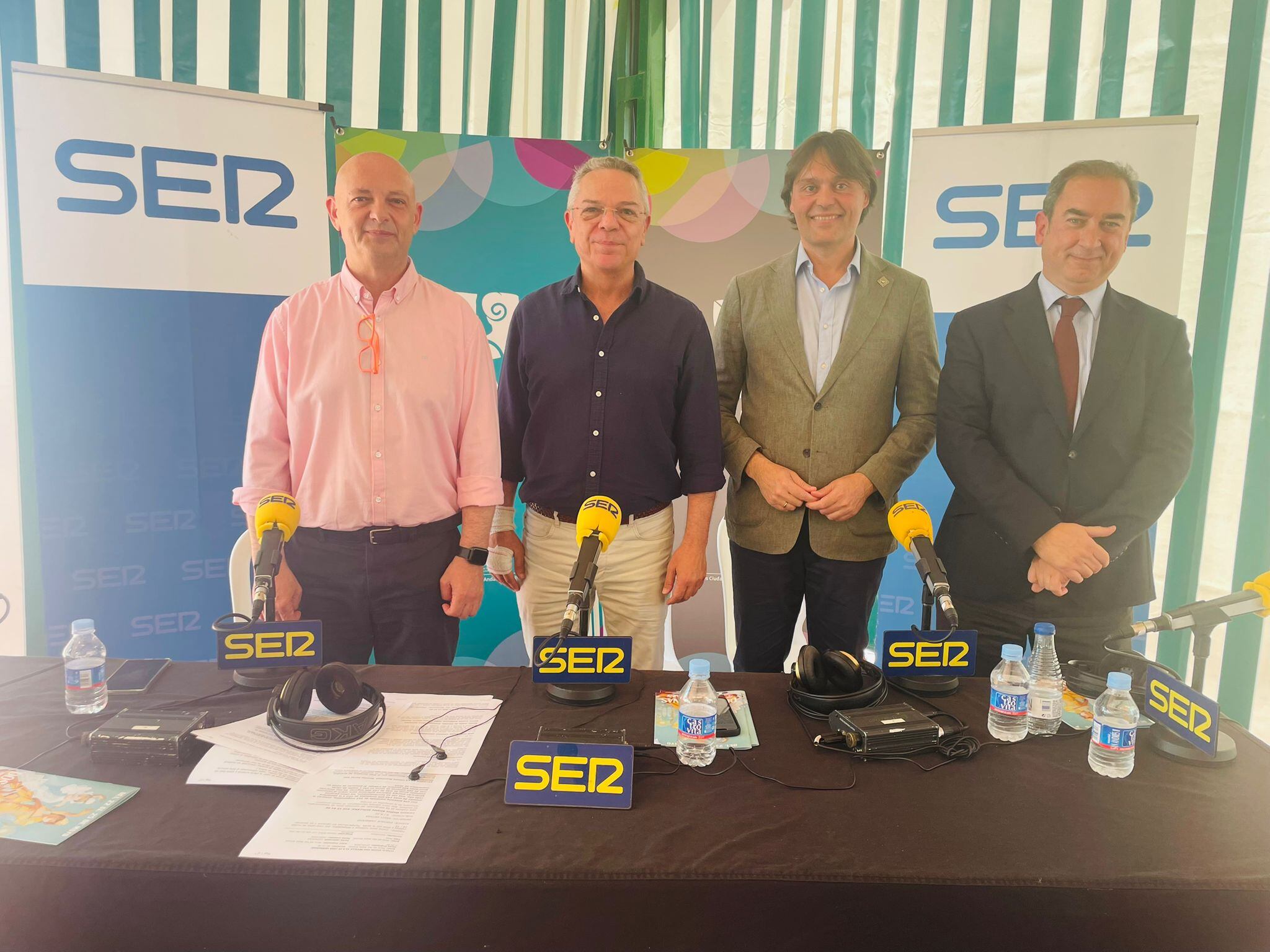 Francisco Oliva y Fabio Gómez-Estern Aguilar, Francisco Rodríguez y Salomón Hachuel.