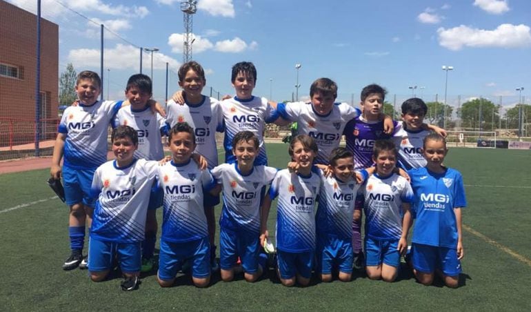 Equipo de benjamines del C.D. Ronda Fútbol Base. 