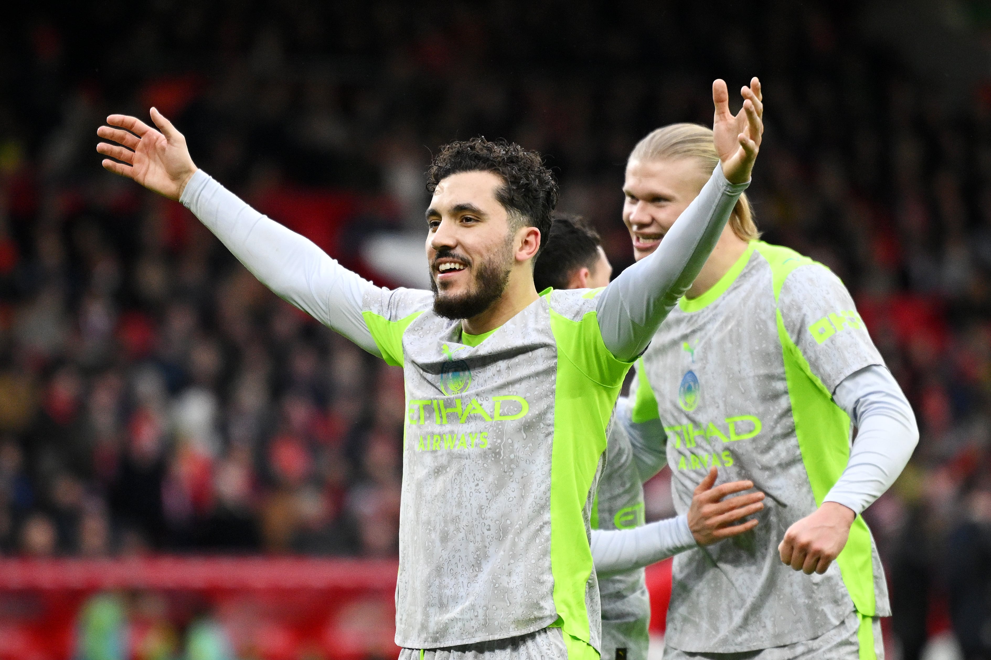 Cherki celebra su gol contra el Nottingham Forest