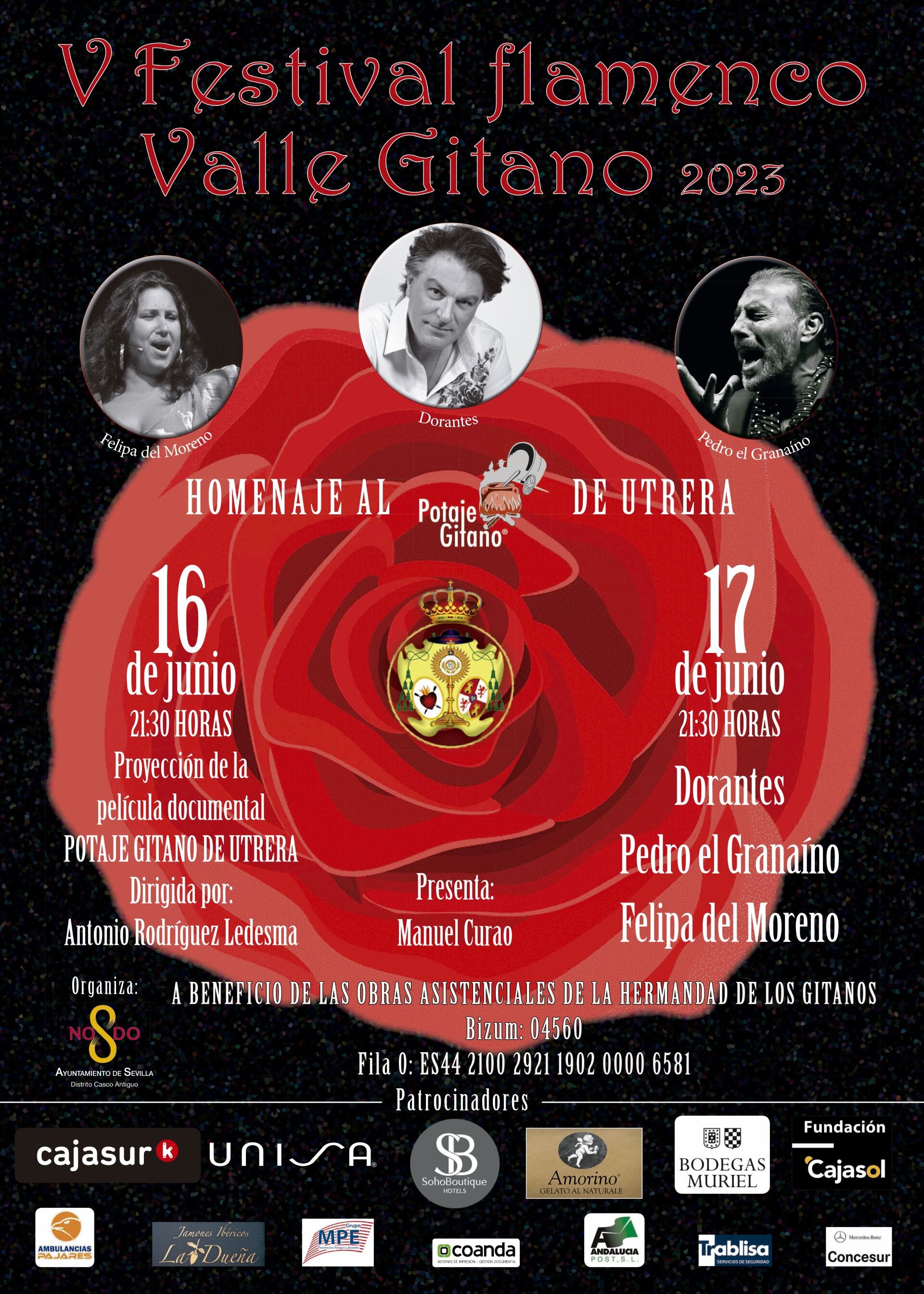 Cartel del Festival Flamenco de la Hermandad de Los Gitanos