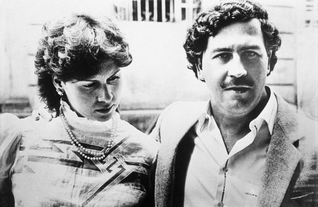 Pablo Escobar y su mujer Maria Victoria