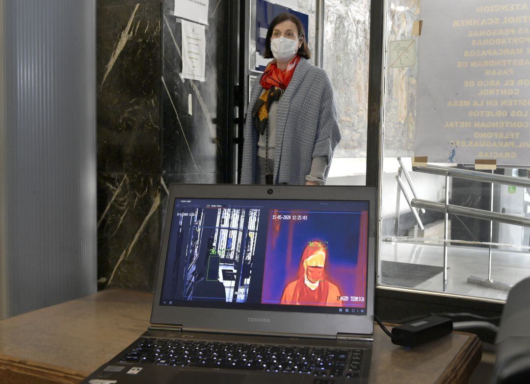 Santander instala cámaras termográficas en el acceso al Consisitorio