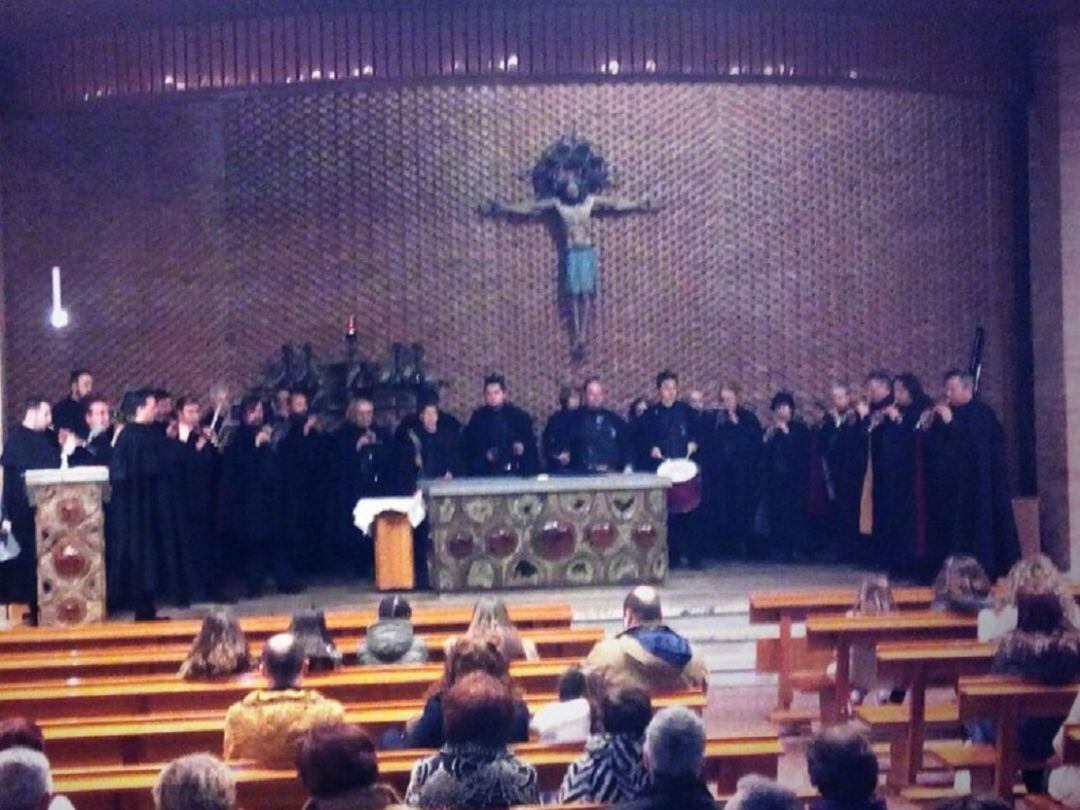 Imagen del Sermón de las Siete Palabras en la iglesia de los PP Claretianos