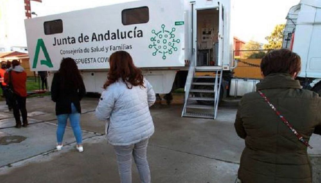 Una unidad de cribado en Algeciras.