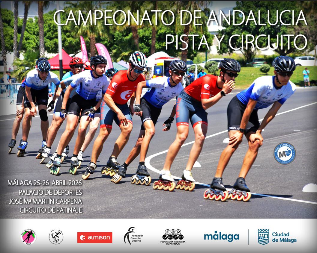 Campeonato de Andalucía de patinaje de velocidad en Málaga