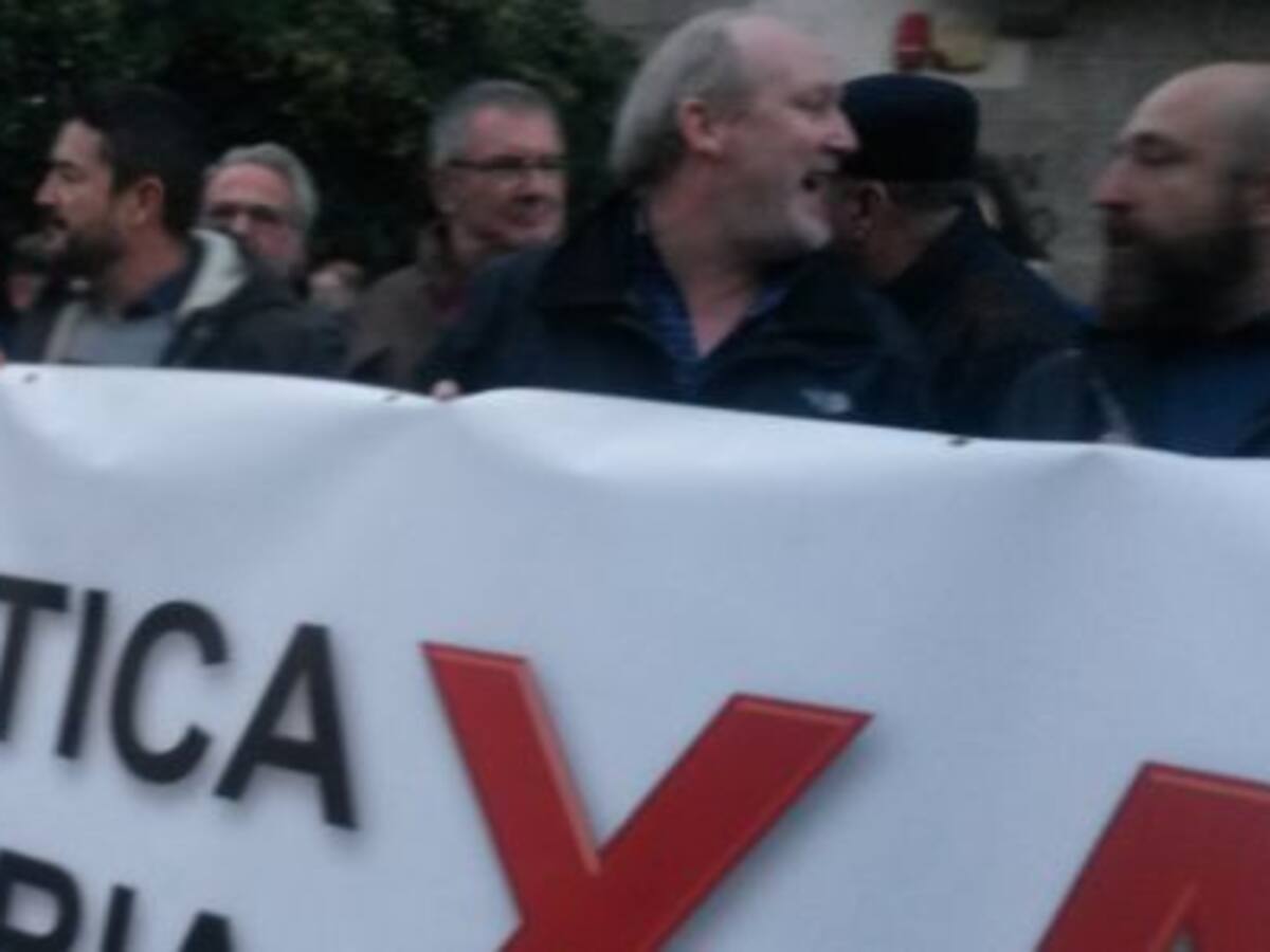 Concentración de los trabajadores de Alcoa cinco días antes de la subasta eléctrica